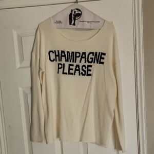 Champagne Please Cream Sweater